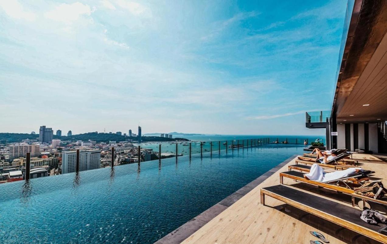 Ferienwohnung Great Location With Infinity Pool -Central Pattaya Exterior foto